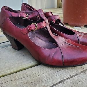 Burgundy High Heels